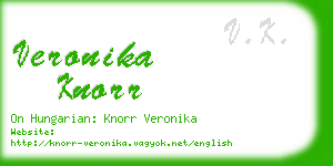 veronika knorr business card